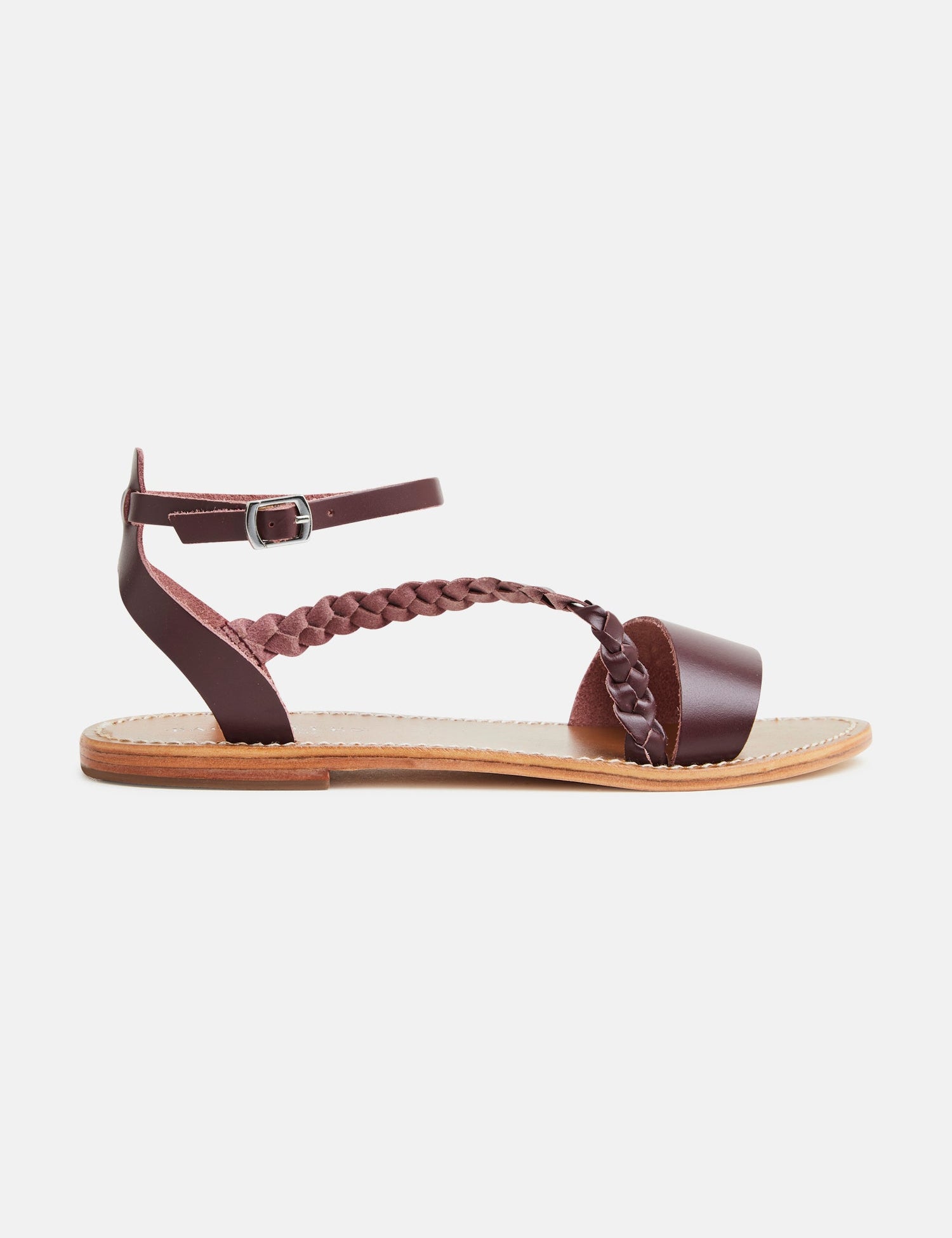 BELGRADE Sandale brillante en cuir