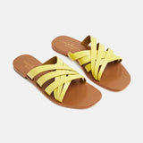 MARICA Mule brillante en cuir