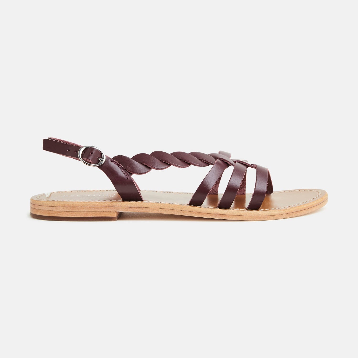 SATYRE Sandale neutre en cuir
