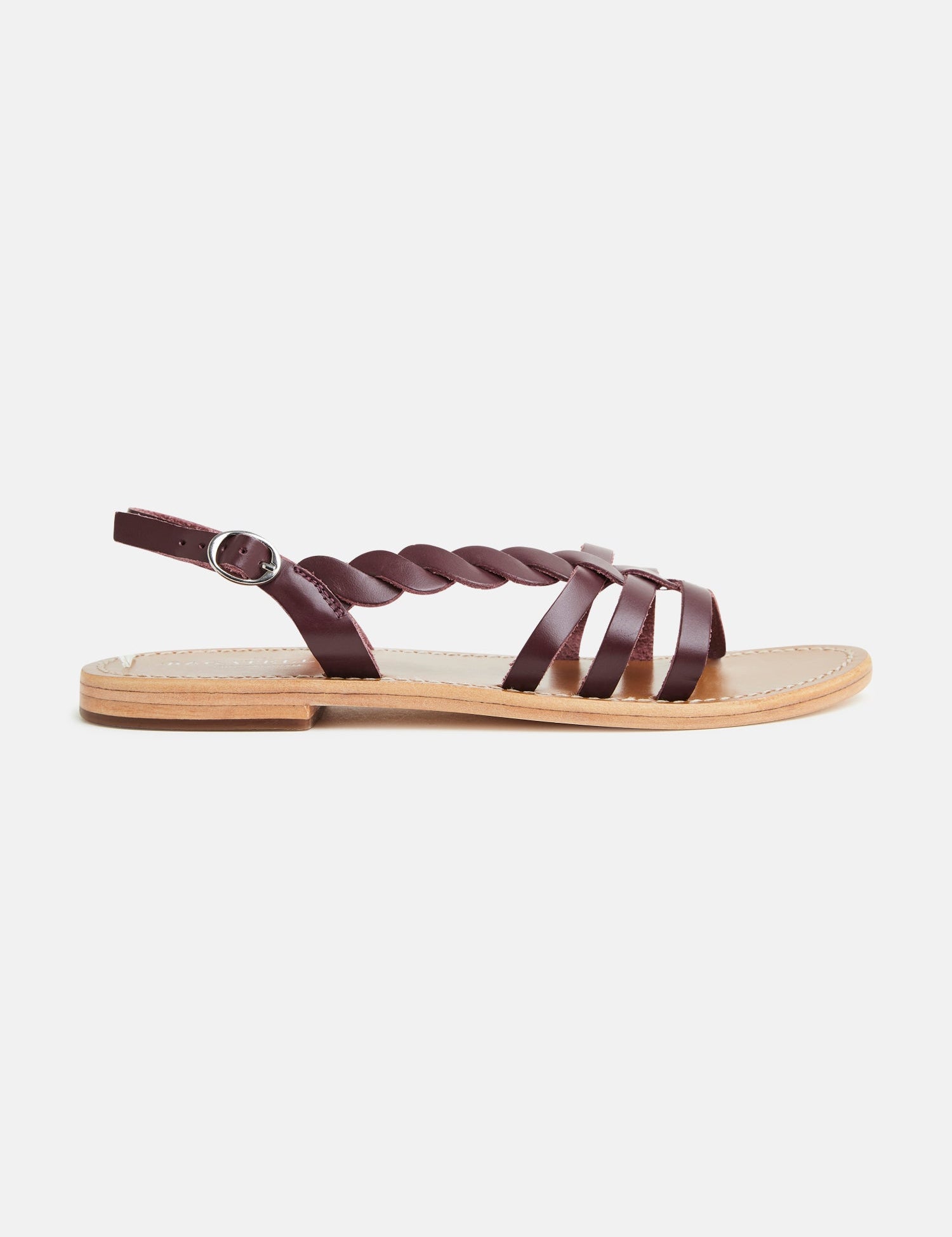 SATYRE Sandale neutre en cuir