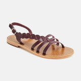 SATYRE Sandale neutre en cuir