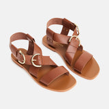 ABHAYD Sandale neutre en cuir