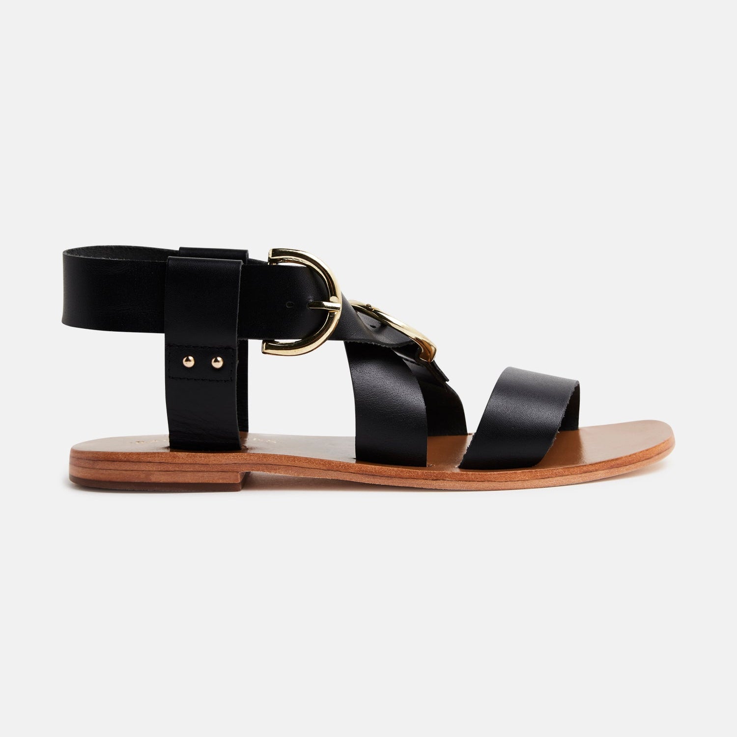 ABHAYD Sandale neutre en cuir
