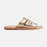 AHLADITA Mule brillante en cuir