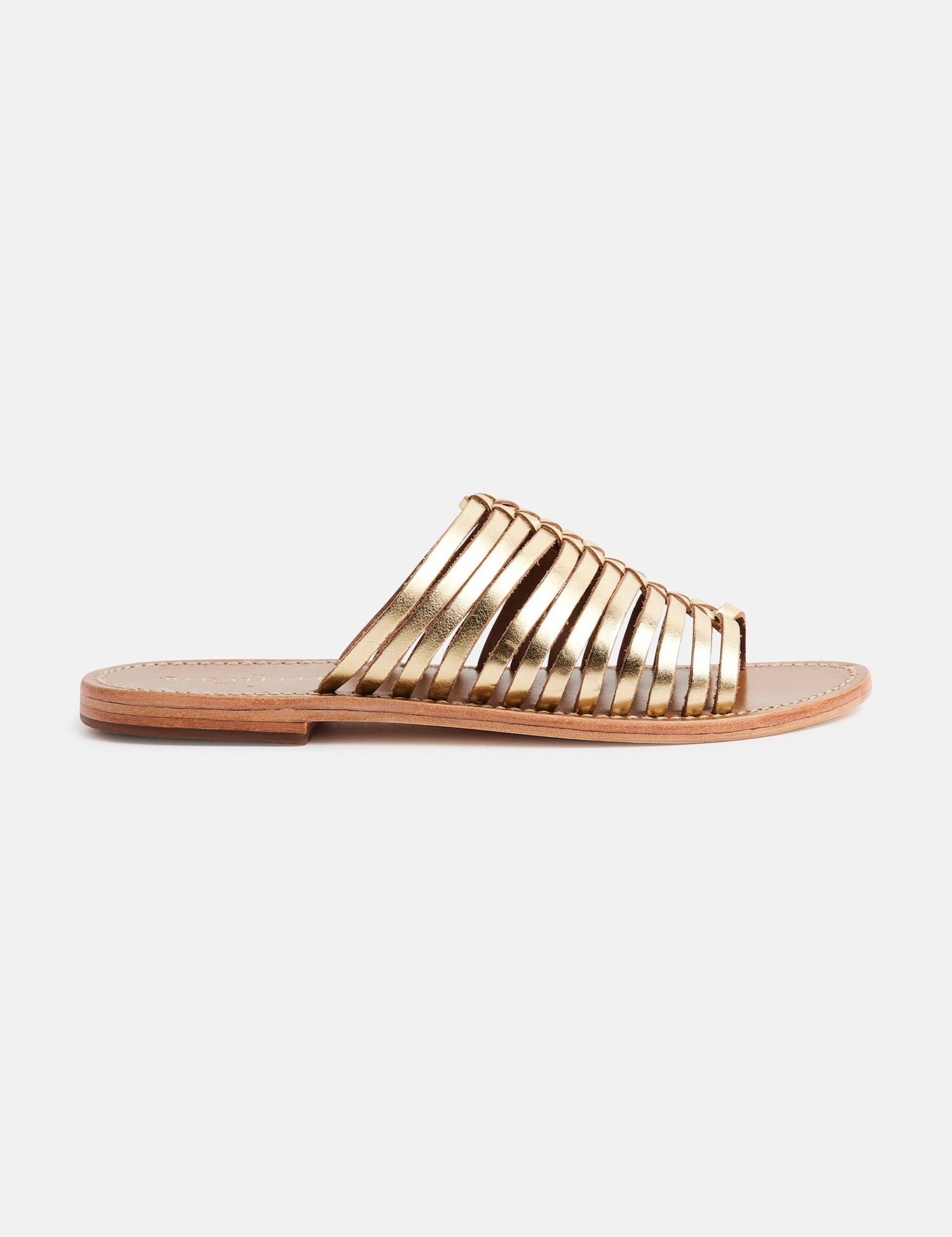 AHLADITA Mule brillante en cuir