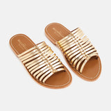 AHLADITA Mule brillante en cuir