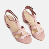DONOMA Sandale brillante en cuir
