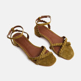 HACHI Sandale poudrée en cuir